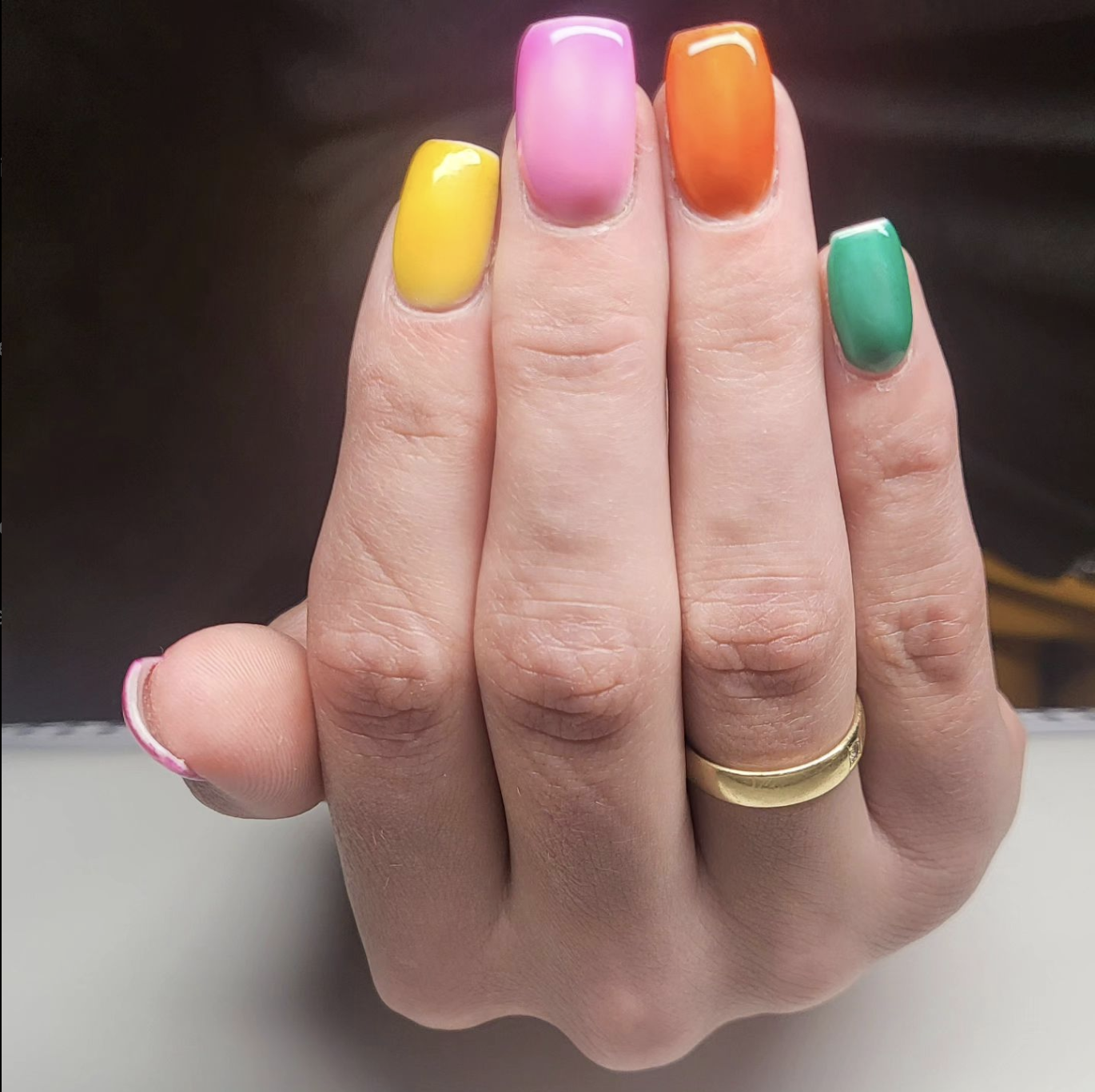 Verschillende kleuren nagels