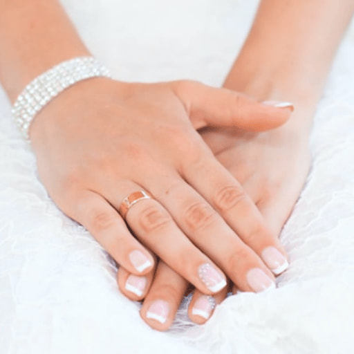 Voorbeeld van French manicure nagels